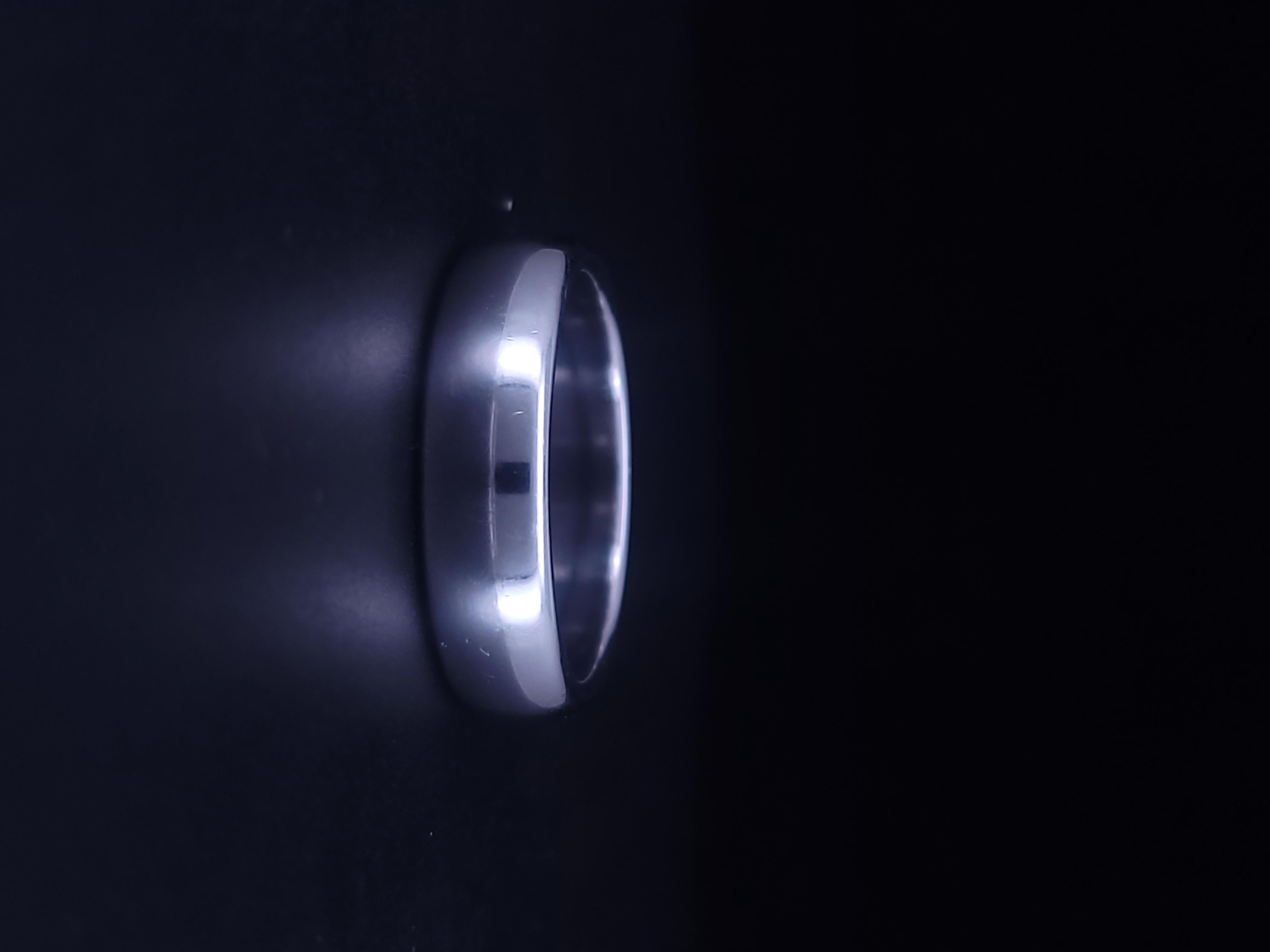 Tiffany & Co. 1999 Forever Lucida Platin 6mm Ehering im Angebot 1