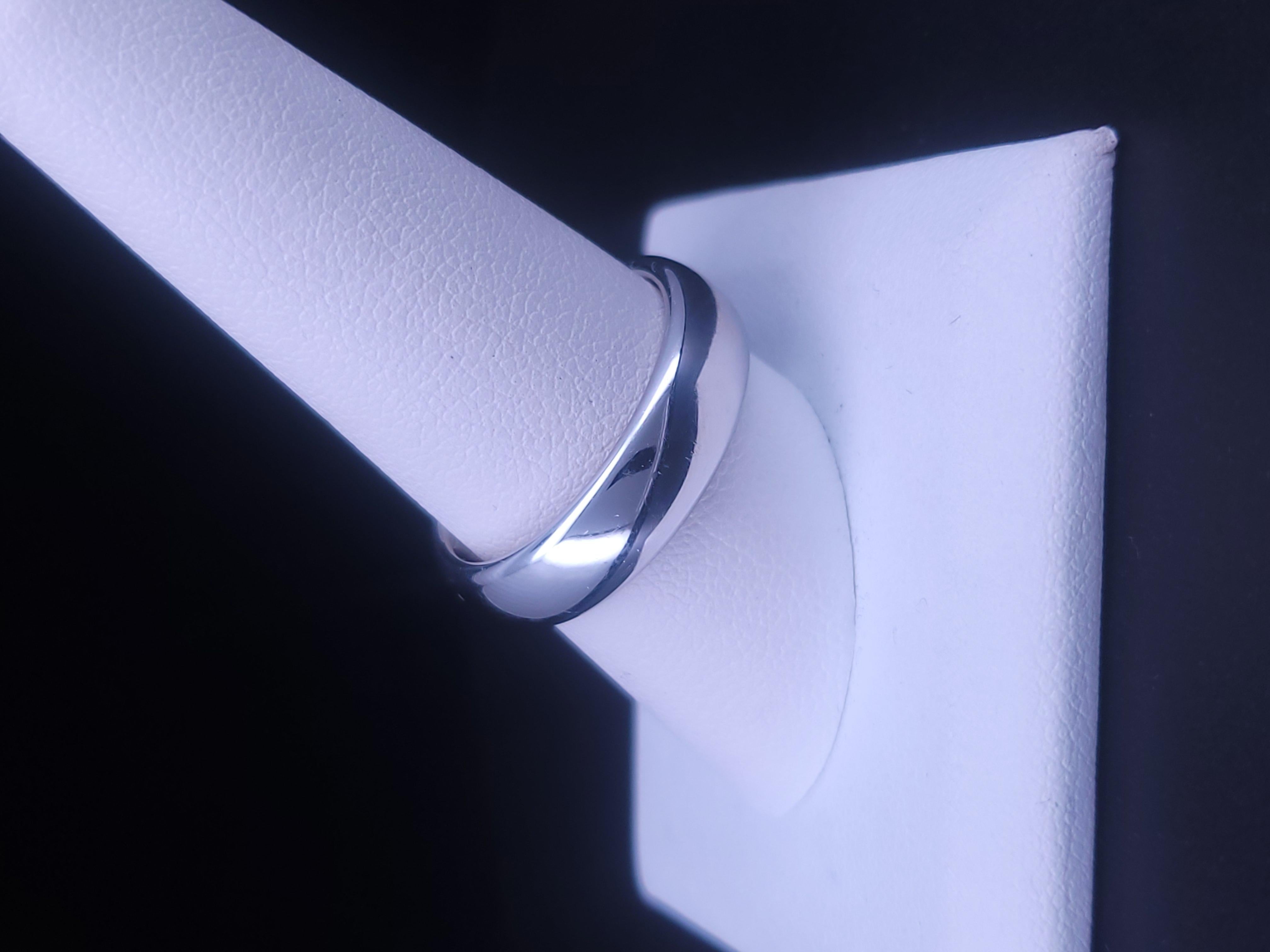 Tiffany & Co. 1999 Forever Lucida Platin 6mm Ehering im Angebot 3