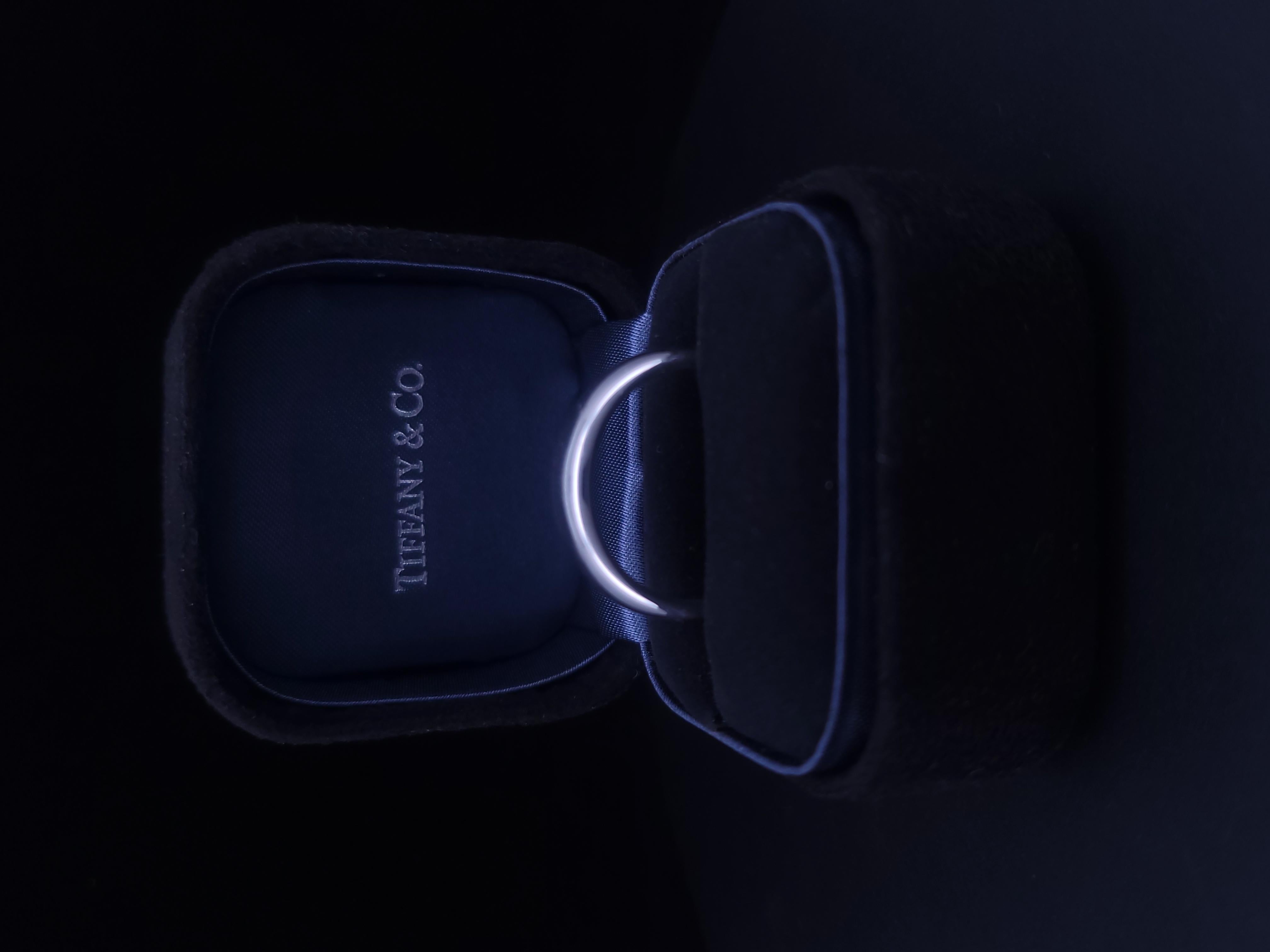 Tiffany & Co. 1999 Forever Lucida Platin 6mm Ehering im Angebot 5