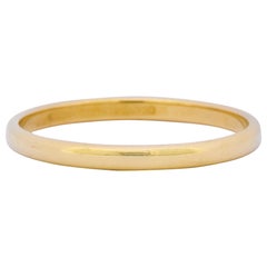 Tiffany & Co. 1999 Modern 18 Karat Gold Stacking Wedding Band Unisex Ring