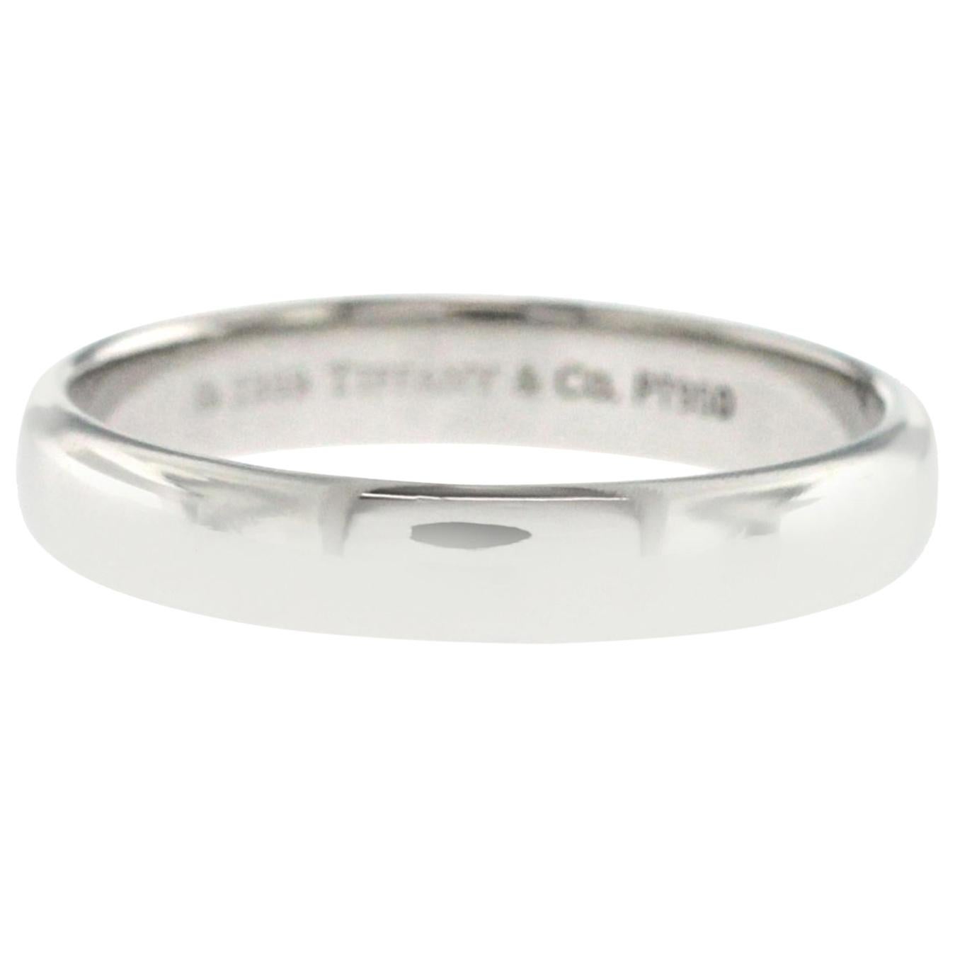 Tiffany and Co. 1999 Platinum 950 Band Ring For Sale at 1stDibs