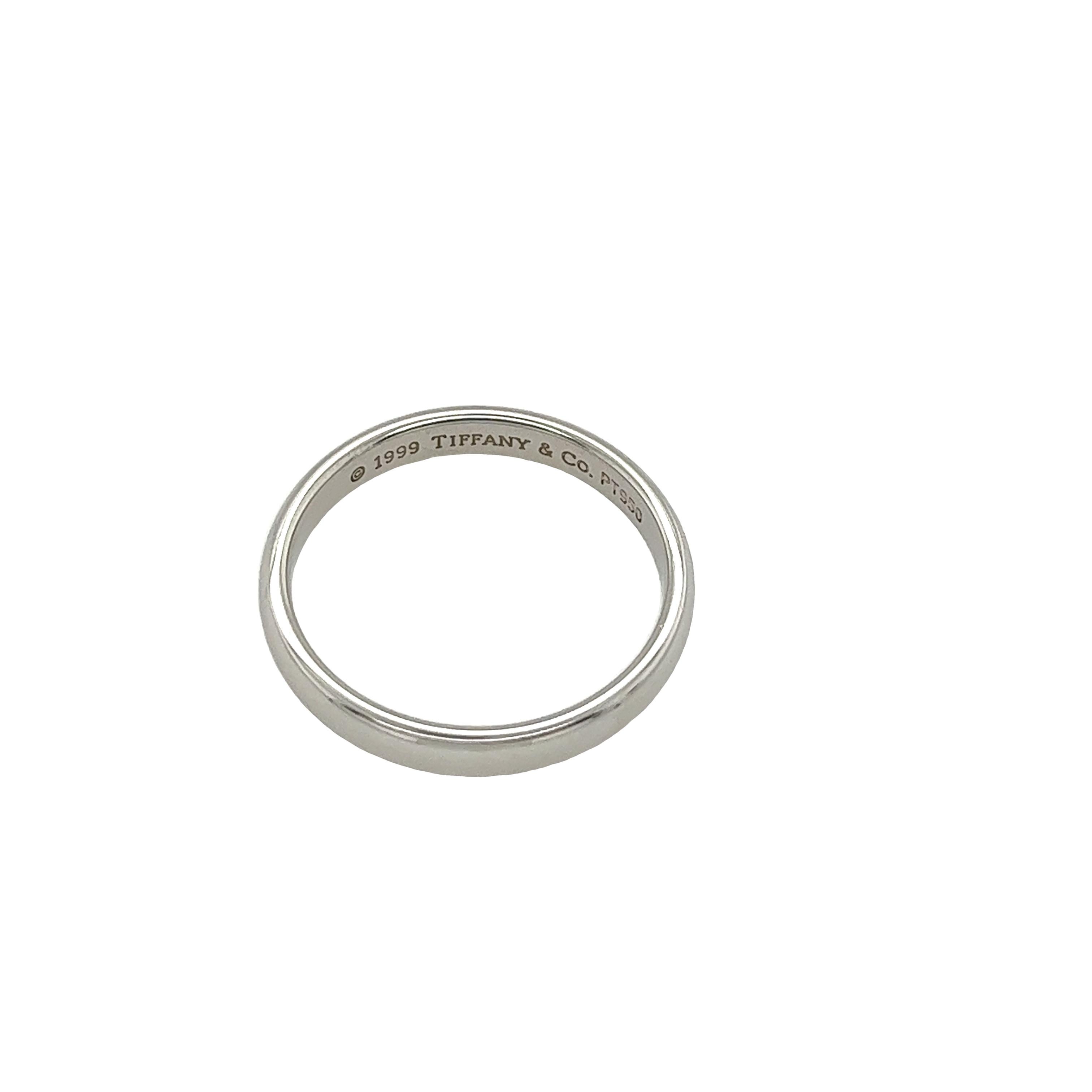 Tiffany & Co. 1999 Platinum Wedding Band 1
