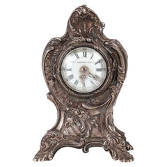 TIFFANY & CO 19th Century Silver Clock.