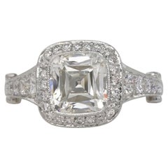 Tiffany & Co. 2 Carat Cushion Cut Diamond Legacy Engagement Ring