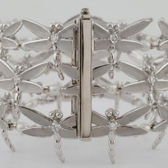 Tiffany & Co. 2 Carat Diamond and Pearl Dragonfly Charm Bracelet