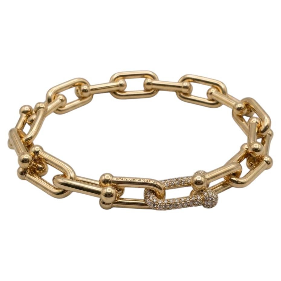 Tiffany & Co. 2 Carat Diamond HardWear Large Link Bracelet in 18k Yellow Gold