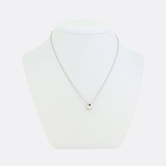 Tiffany & Co. 2 Carat Faceted Pendant Necklace
