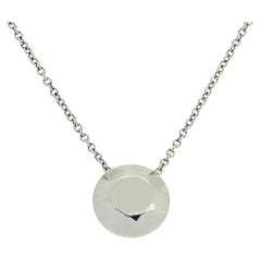Tiffany & Co. 2 Carat Faceted Pendant Necklace