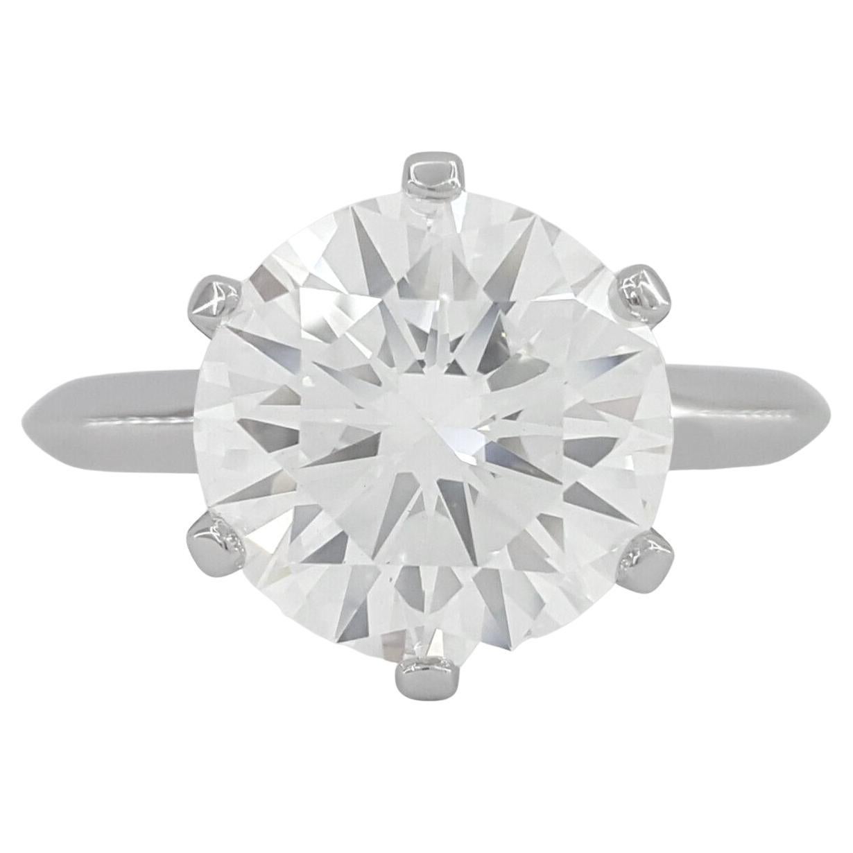 Tiffany & Co. 2 Carat Round Brilliant Cut Solitaire Diamond Platinum Ring