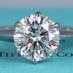 Tiffany & Co. 2 Carat Round Diamond Solitaire Engagement Ring