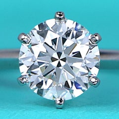 Tiffany & Co. 2 Carat Round Diamond Solitaire Engagement Ring