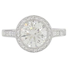 Tiffany & Co. 2 Carat Soleste Round Brilliant Cut Diamond Solitaire Ring