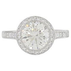 Tiffany & Co. 2 Carat Soleste Round Brilliant Cut Diamond Solitaire Ring