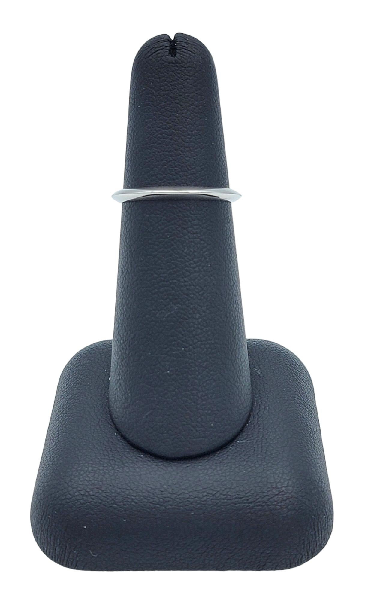 Tiffany & Co. Verlobungsring aus poliertem Platin mit 2 mm Messerkante im Stil von Tiffany & Co. im Angebot 3