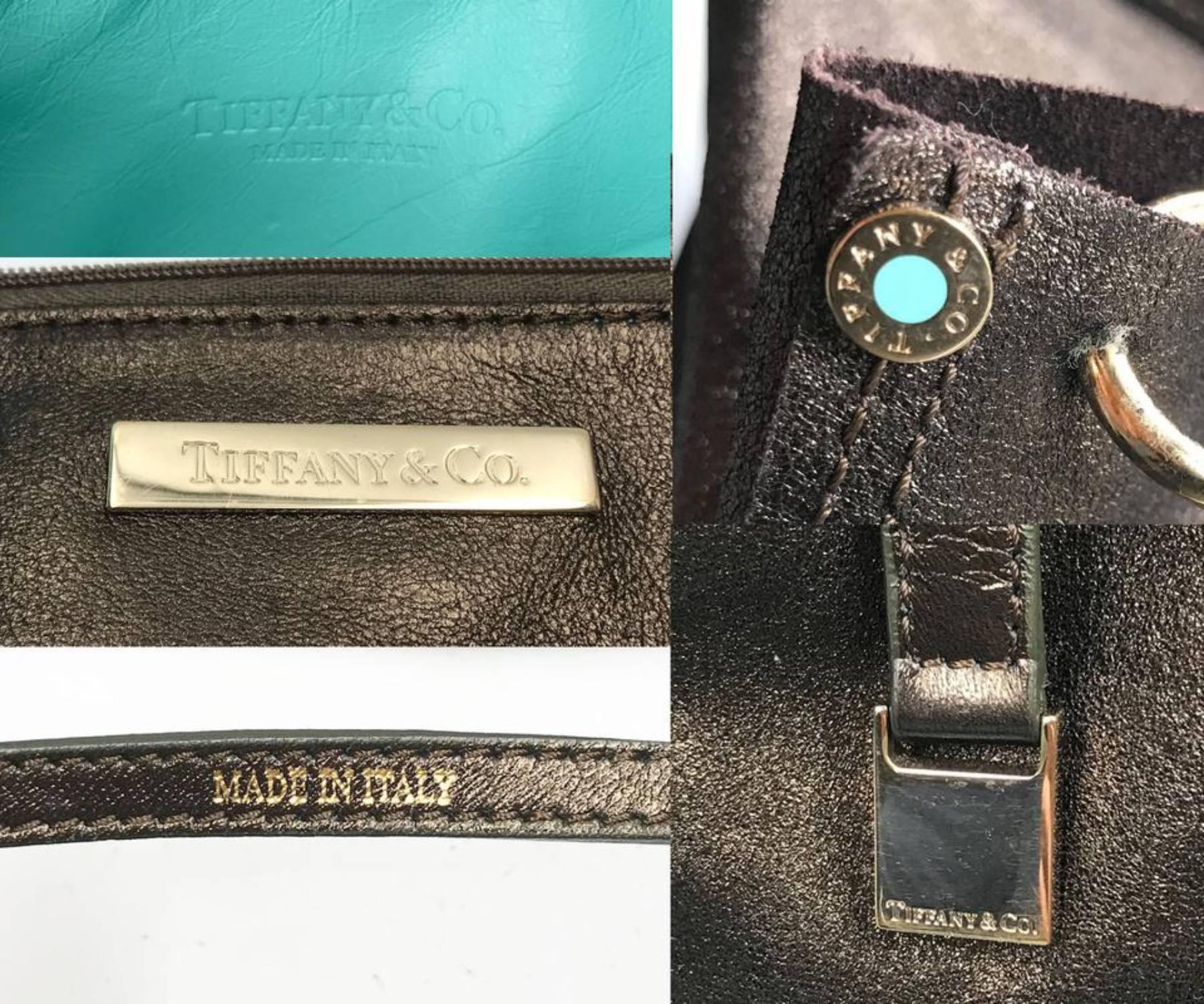 Tiffany & Co 2 Way Bronze Brown Suede Large Soft Tote Shoulder Bag   For Sale 1