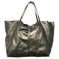 Tiffany & Co 2 Way Bronze Brown Suede Large Soft Tote Shoulder Bag  