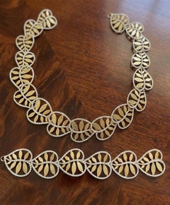 Tiffany & Co. 20 Carats Diamond Necklace and Bracelet Suite