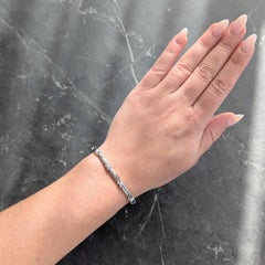 Tiffany & Co. 2000's 0,50 Diamant 18 Karat Weißgold X Link Armband