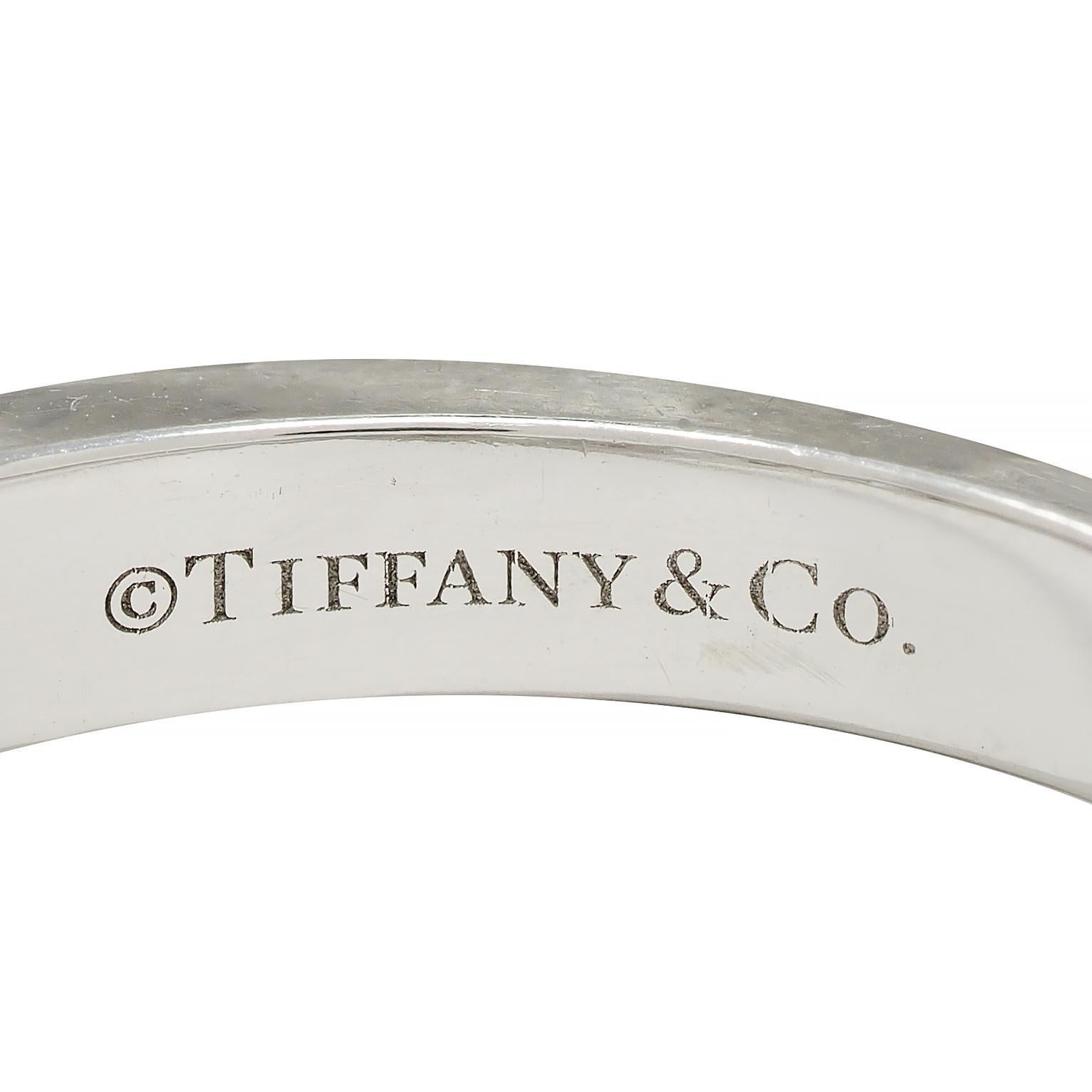 Tiffany & Co. 2000s 0.66 CTW Diamond Platinum Channel Wedding Band Ring 1