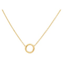 Tiffany & Co. 2000's 18 Karat Yellow Gold Hinged Station Necklace