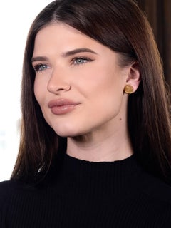 Tiffany & Co. 2000's 18 Karat Yellow Gold Intaglio Dragonfly Ear-Clip Earrings