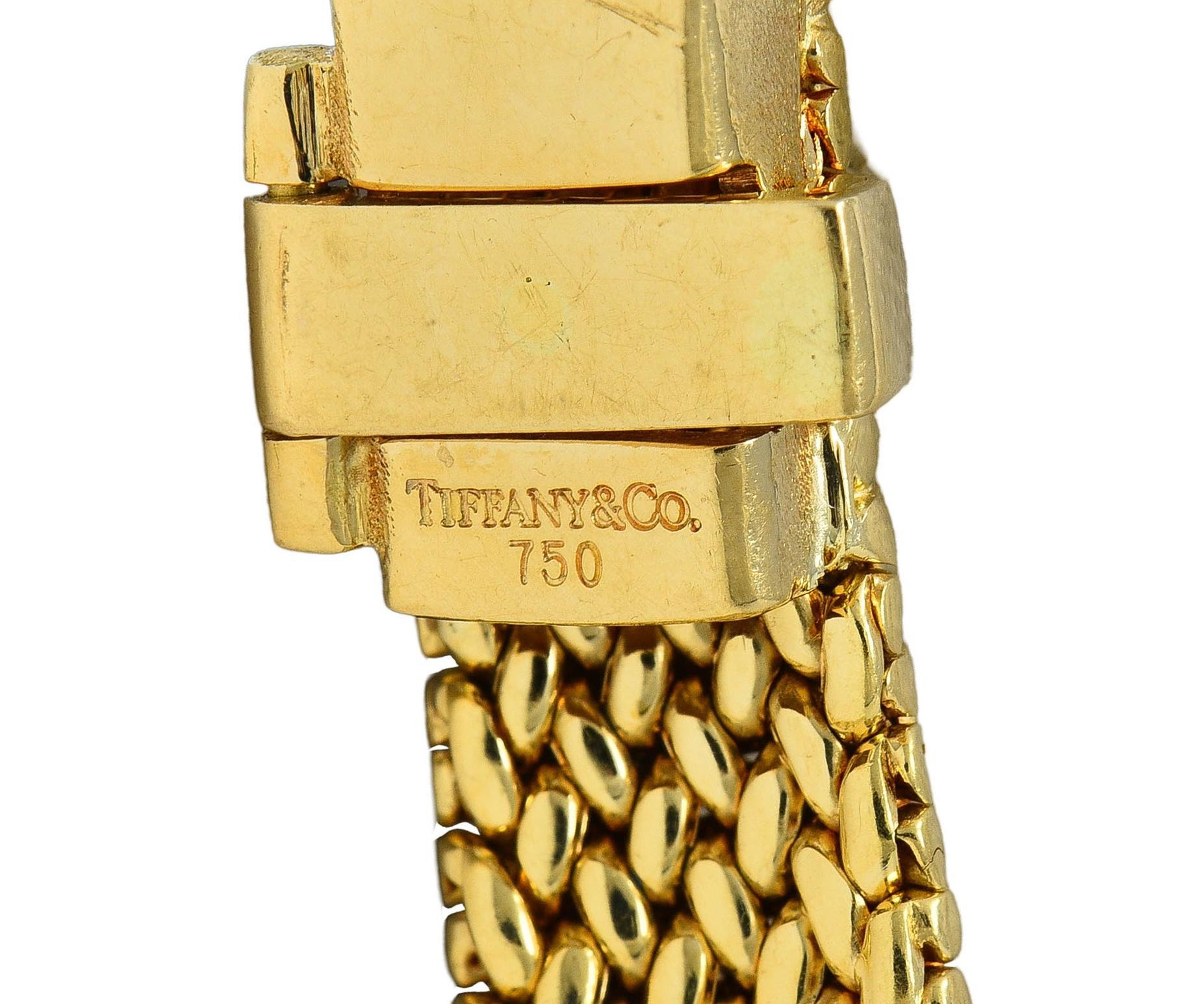 Tiffany & Co. 2000's 18 Karat Yellow Gold Vintage Somerset Woven Collar Necklace For Sale 3