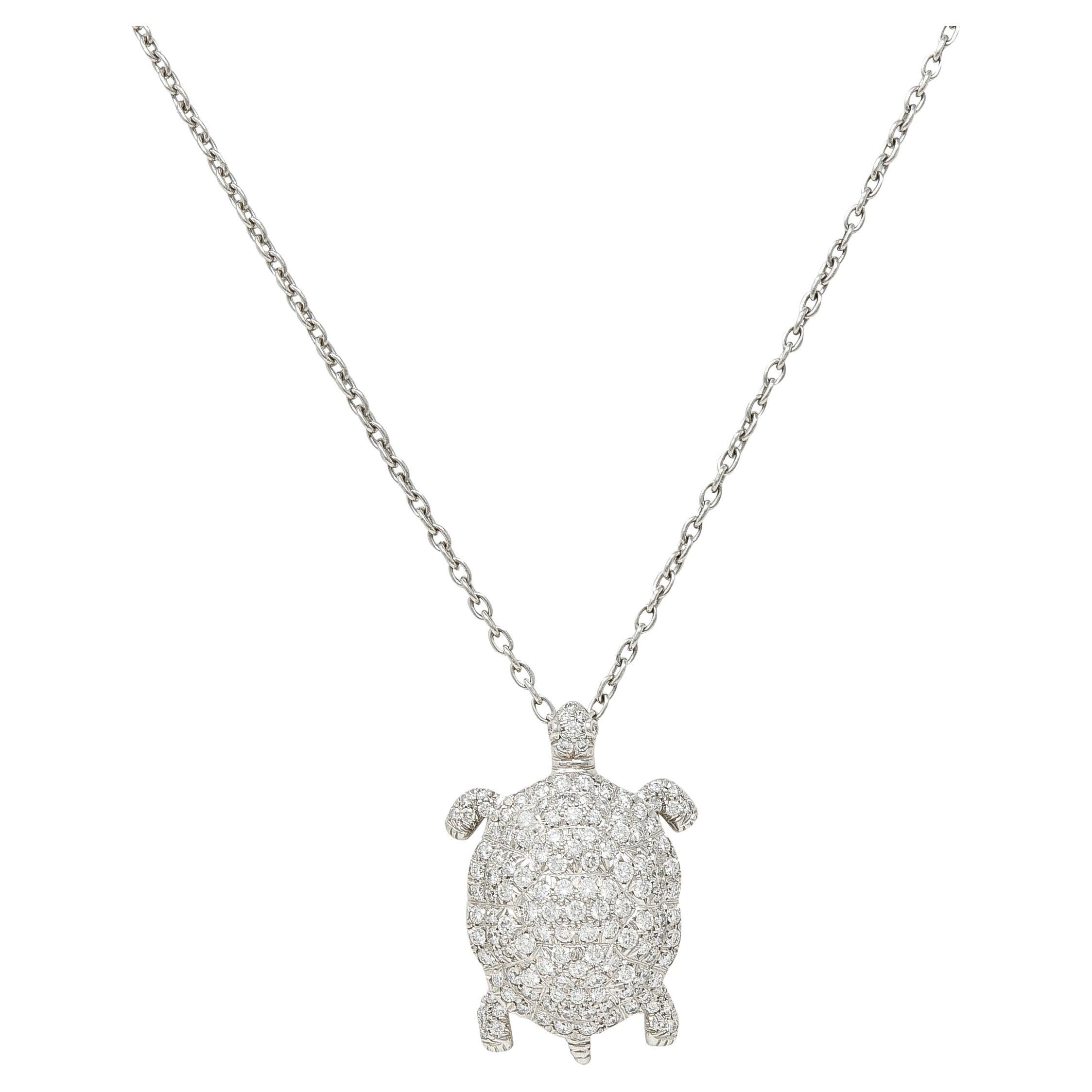 Tiffany turtle necklace clearance