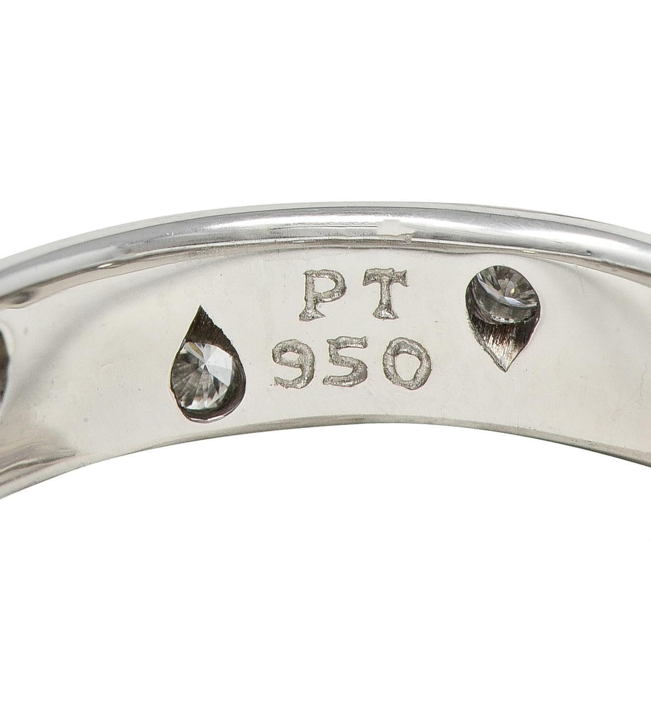 Tiffany & Co. 2000's Diamond Platinum Etoile Band Ring Pour femmes en vente