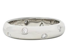 Tiffany 
Co. 2000
s Diamant Platin Etoile Band Ring