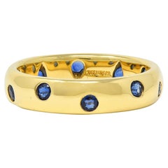 Tiffany
Co. 2000
s Sapphire 18 Karat Yellow Gold Etoile Band Ring Tiffany
Co. 2000
s Sapphire 18 Karat Yellow Gold Etoile Band Ring