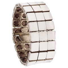 Tiffany & Co. 2002 Geometric Sculptural Bracelet In Solid .925 Sterling Silver