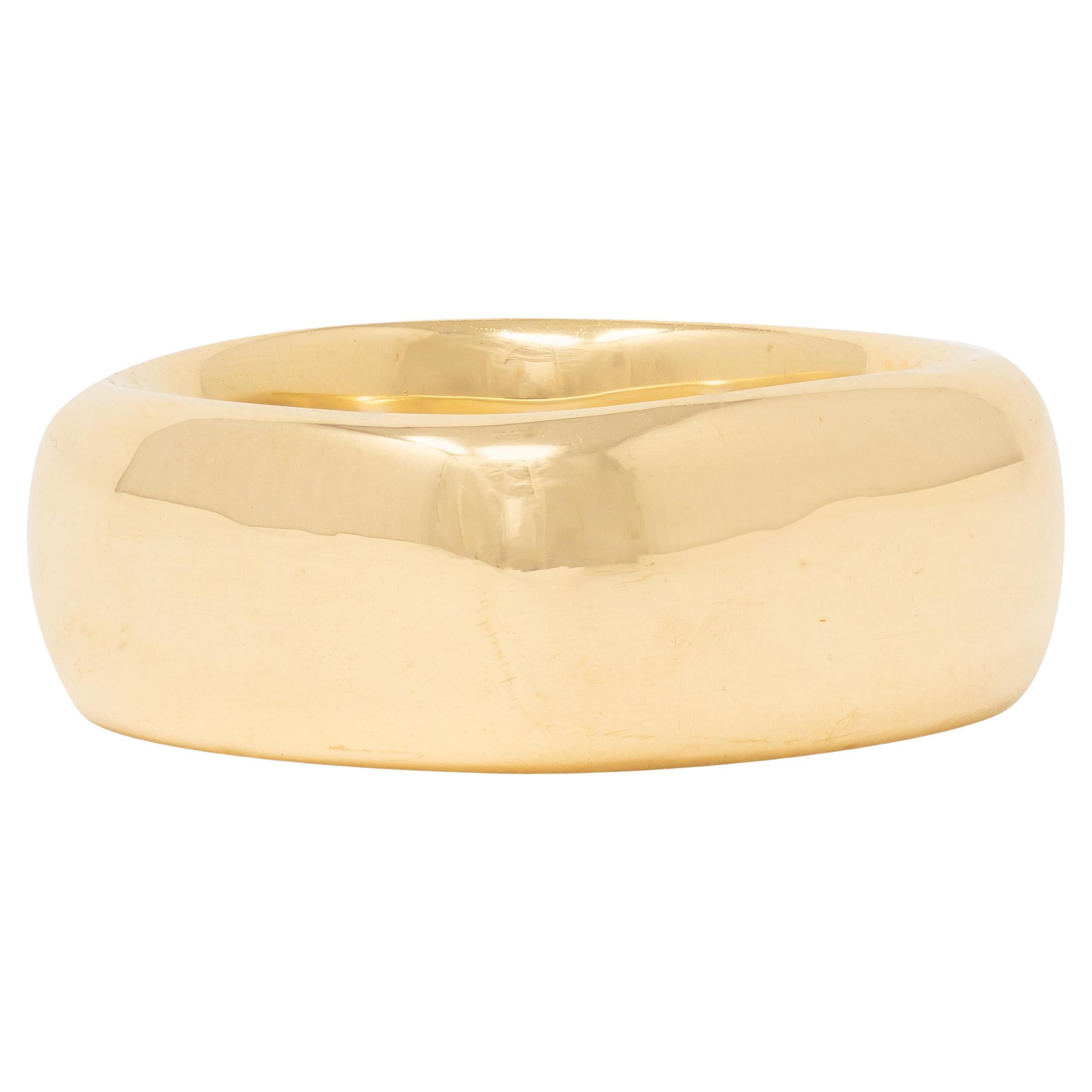 Tiffany 
Co. 2003 Bague à anneau coussin vintage en or jaune 18 carats en vente