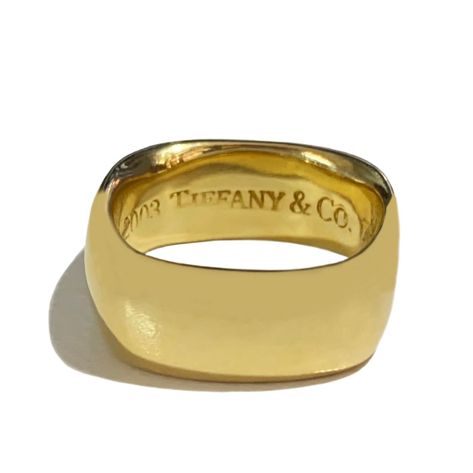 Tiffany & Co. 2003 Quadratischer Kissenring in 18k Damen
