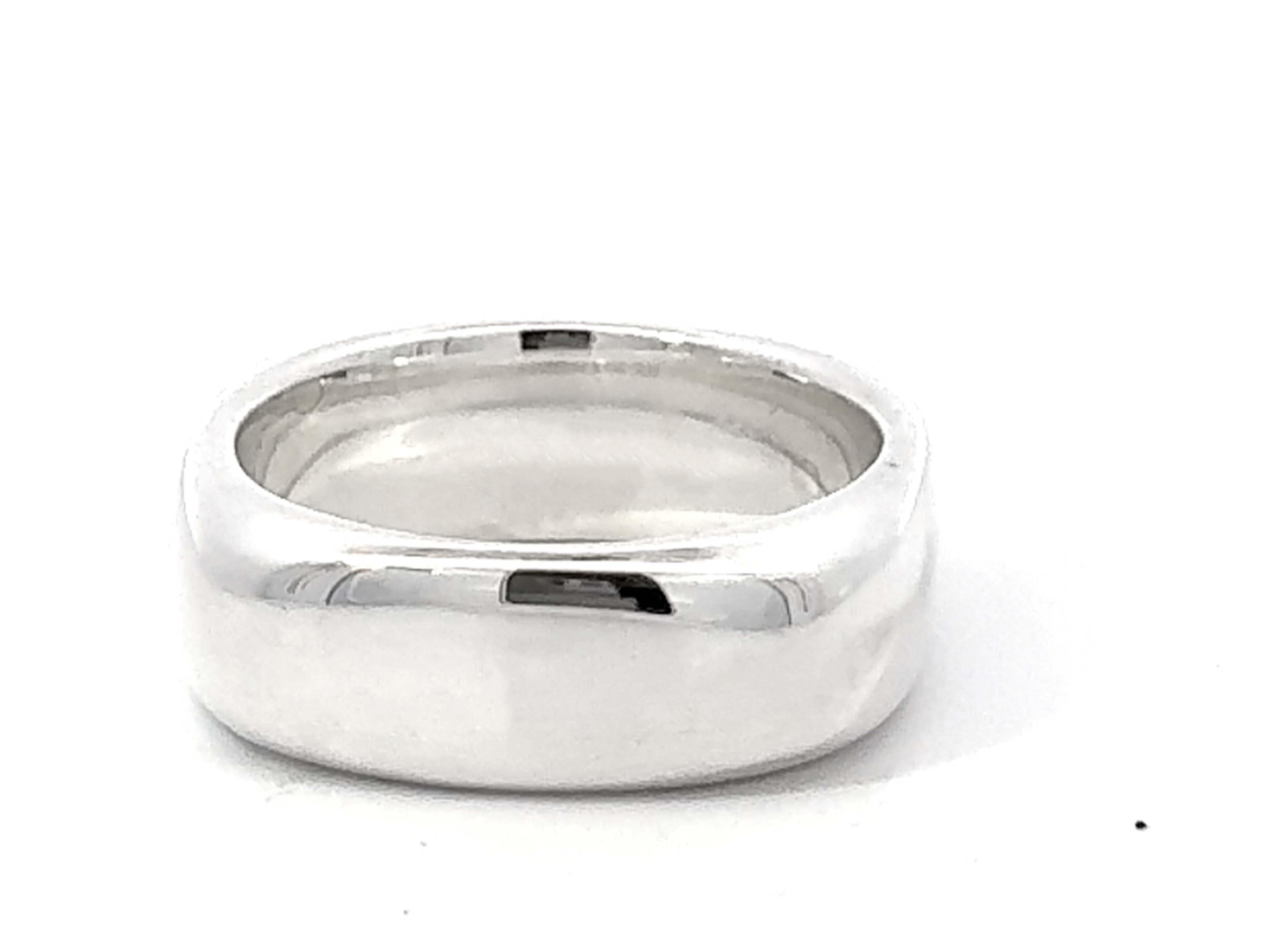 Tiffany & Co. 2003 Square Cushion Sterling Silver Ring For Sale 3