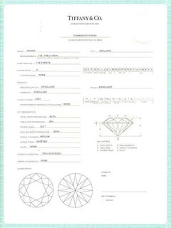 Tiffany & Co. 2.01 Carat F VVS1 Platinum Diamond Engagement Ring