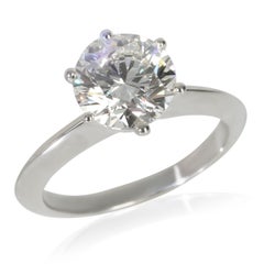 Tiffany & Co. Bague de fiançailles à diamants ronds et brillants de 2.01 ct