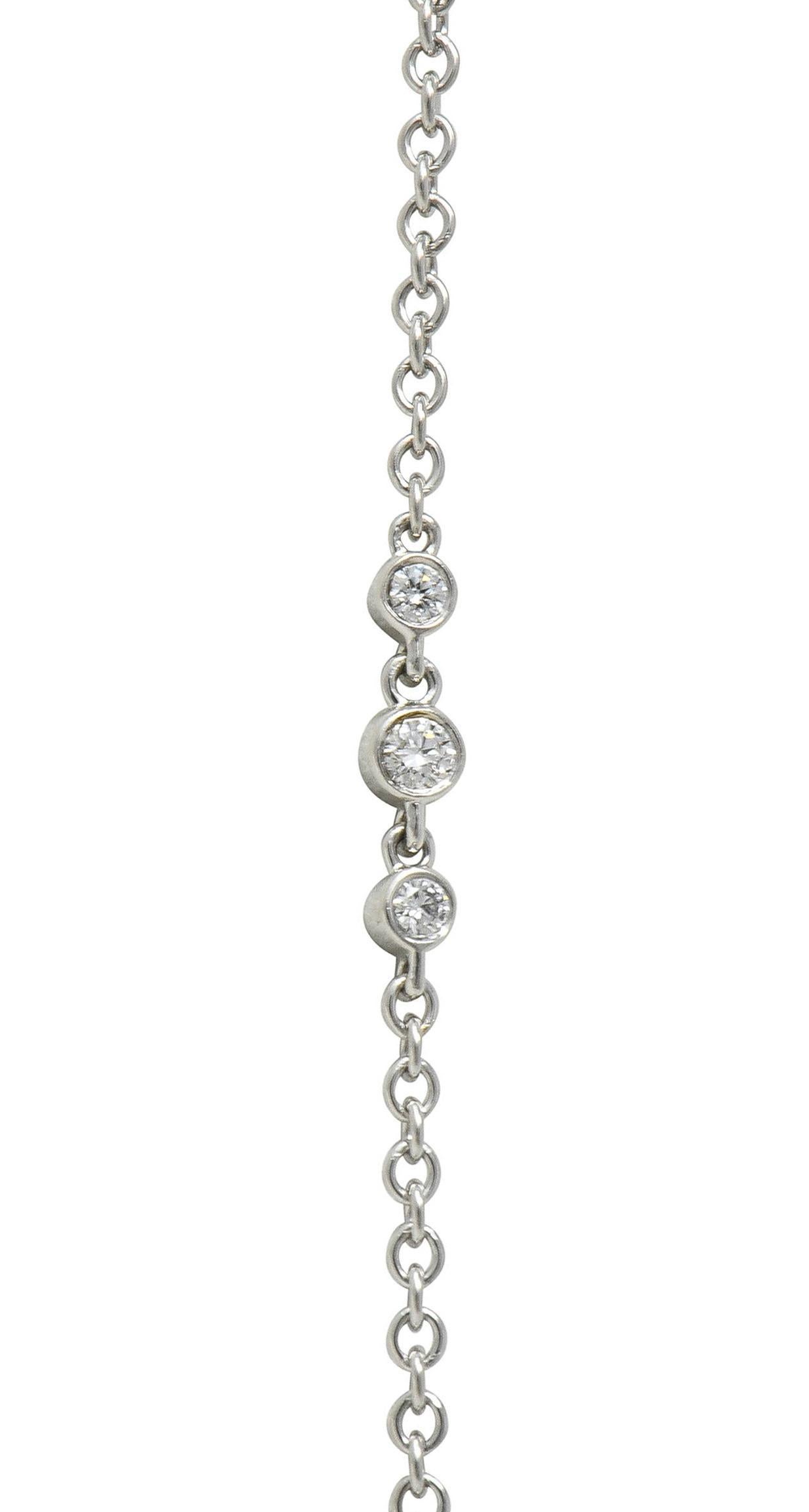 Tiffany & Co. Collana a goccia in platino con diamante Morganite da 27,01 CTW del 2010 in vendita 6