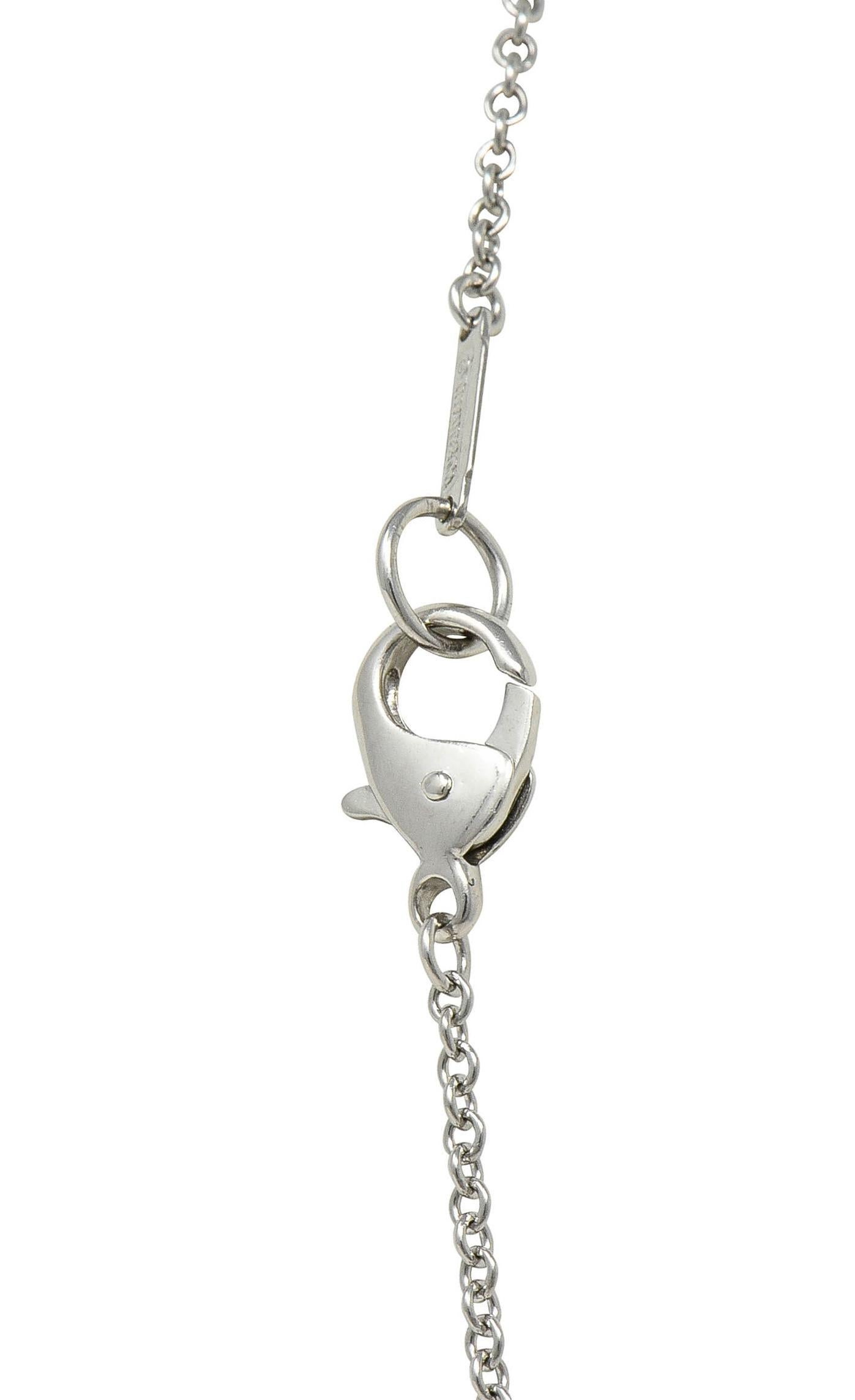 Tiffany & Co. Collana a goccia in platino con diamante Morganite da 27,01 CTW del 2010 in vendita 7