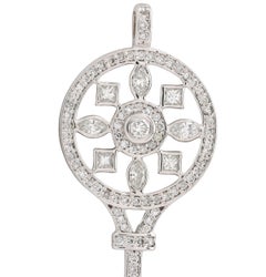 Tiffany & Co. 2010's Diamond Platinum Contemporary Kaleidoscope Key Pendant