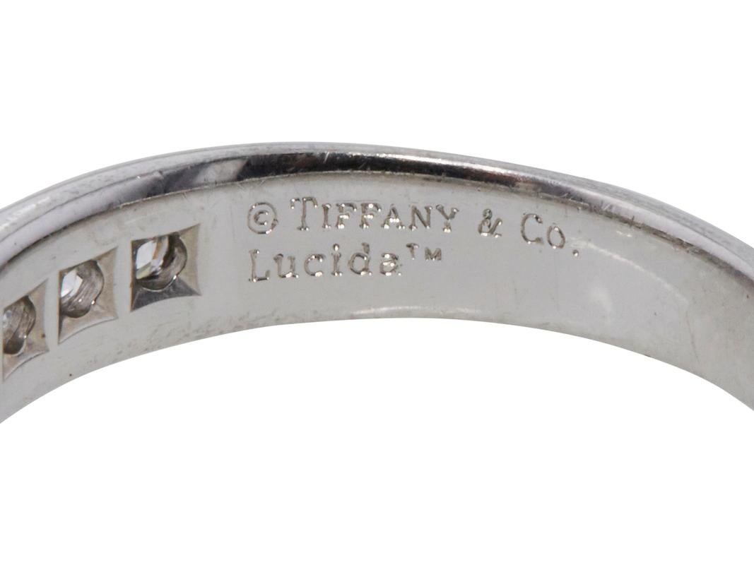 Tiffany & Co, bague de fiançailles en platine avec diamant taille radiant de 2,03 carats F VS1 Bon état - En vente à New York, NY