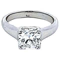 Tiffany & Co 2.03 Carat Radiant Cut F VS1 Diamond Platinum Engagement Ring