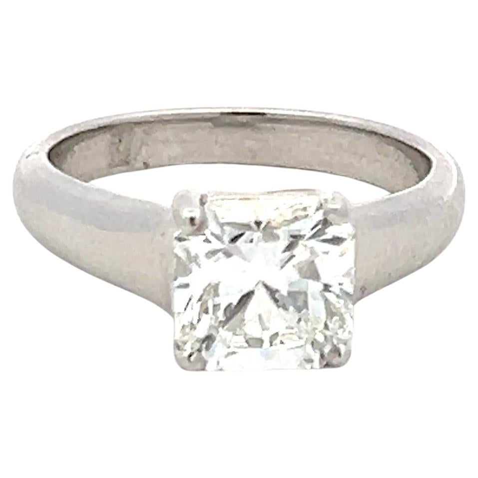 Tiffany & Co 2.03 Carat Radiant Cut F VS1 Diamond Platinum Engagement Ring
