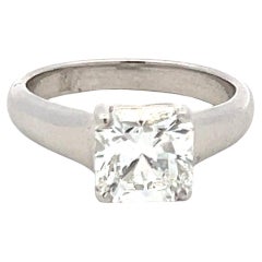 Tiffany & Co Anillo de compromiso en platino con diamantes talla radiante F VS1 de 2,03 quilates