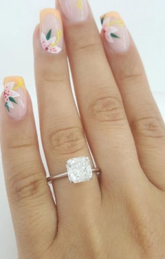 Tiffany & Co. 2,03 Karat Trueing  Strahlender Brillant Verlobungsring