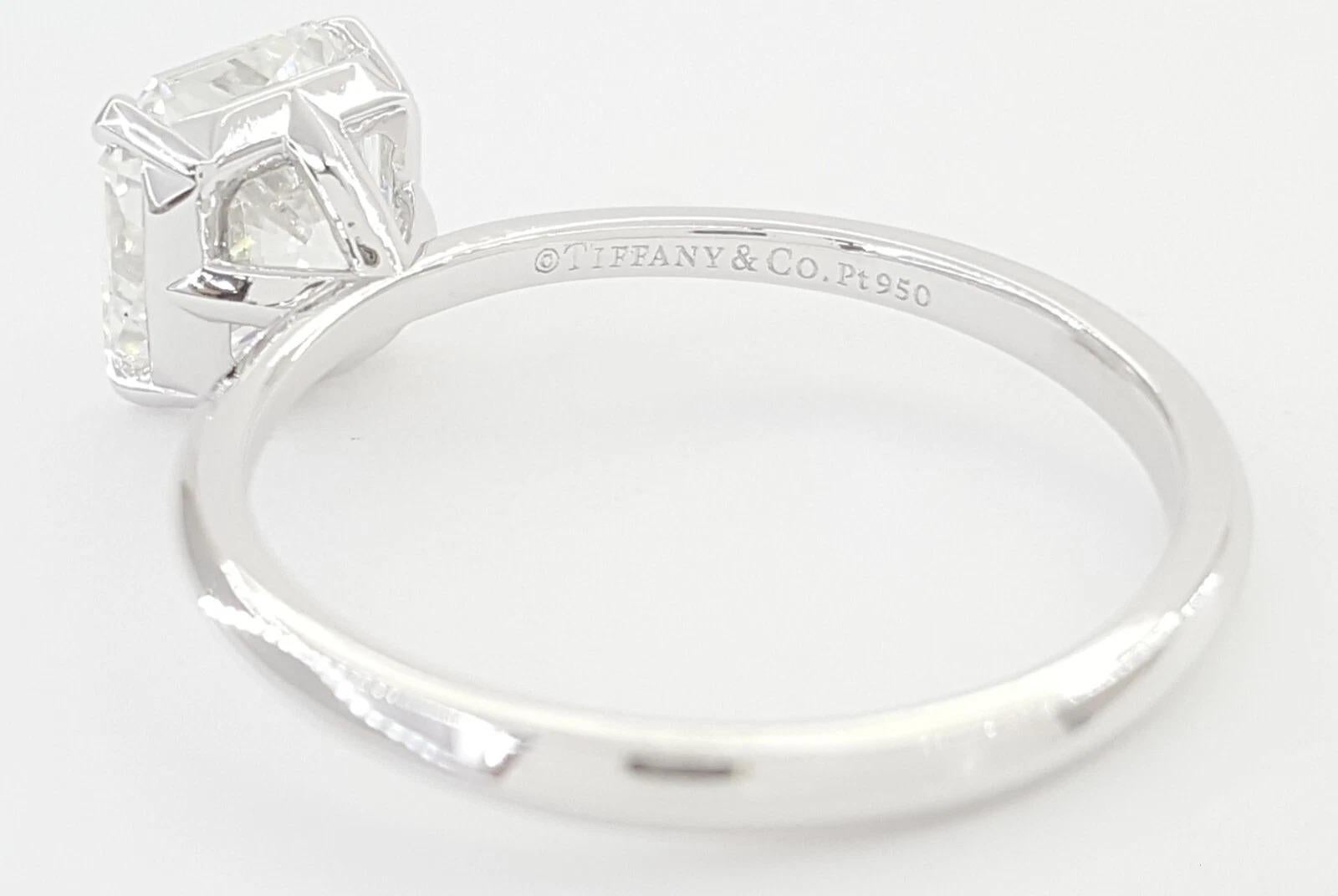 Tiffany & Co. 2.03 Carat True  Radiant Brilliant Diamond Engagement Ring In Excellent Condition For Sale In Chicago, IL