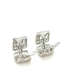 Tiffany & Co., 2.04 Carat Diamond Deco Earrings