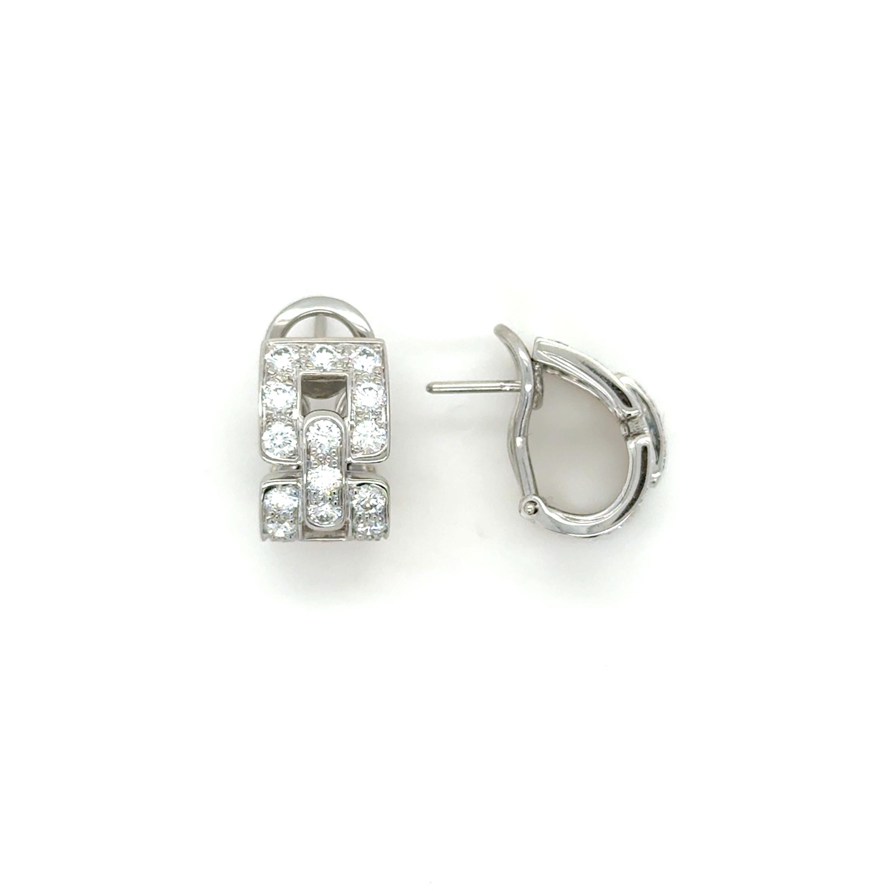 Contemporaneo Tiffany & Co., Orecchini Deco con diamanti da 2,04 carati in vendita