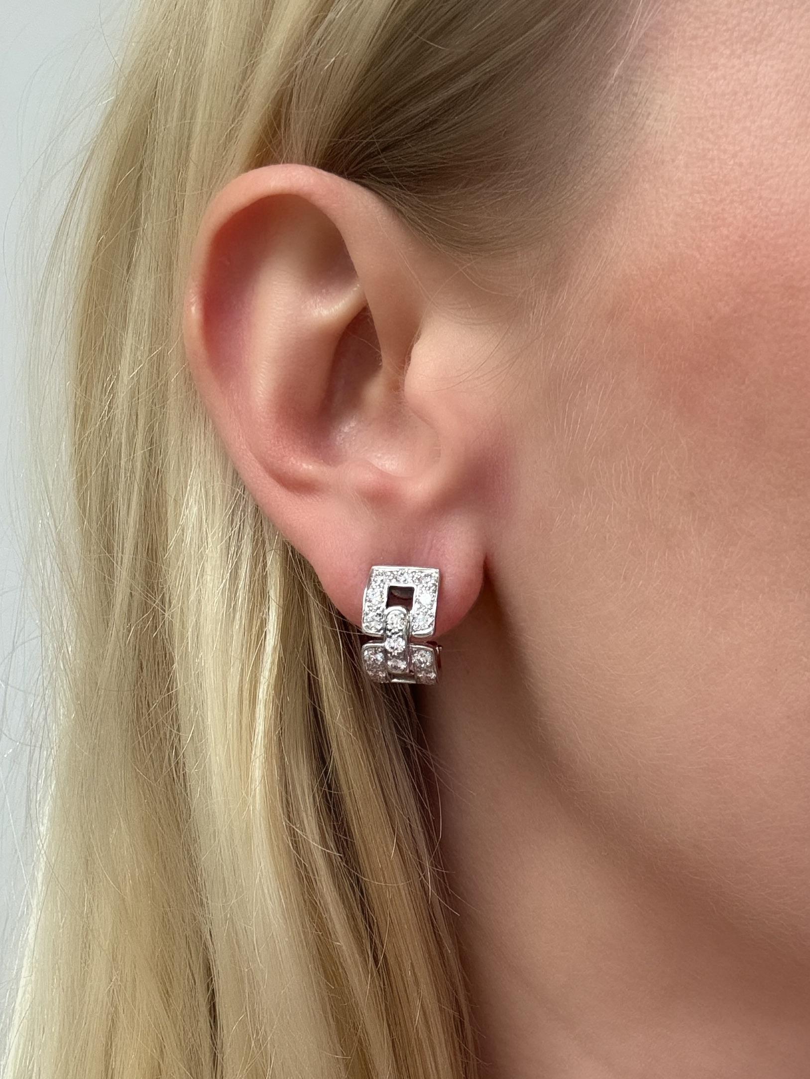 Taglio brillante Tiffany & Co., Orecchini Deco con diamanti da 2,04 carati in vendita