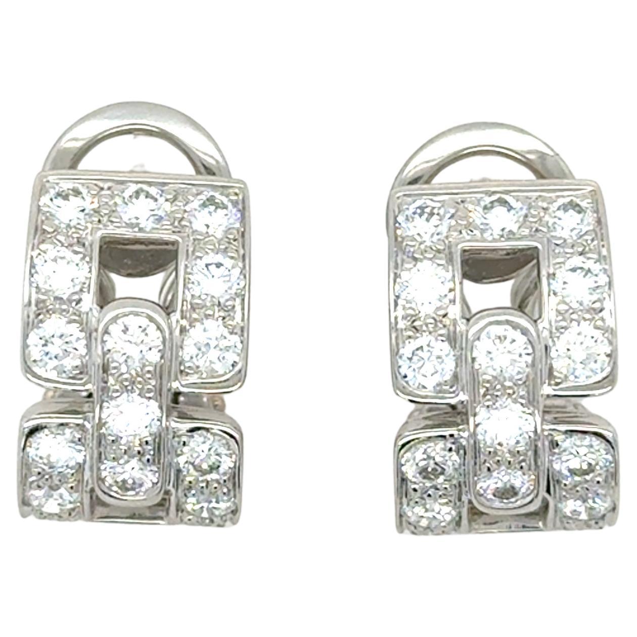 Tiffany & Co., 2.04 Carat Diamond Deco Earrings