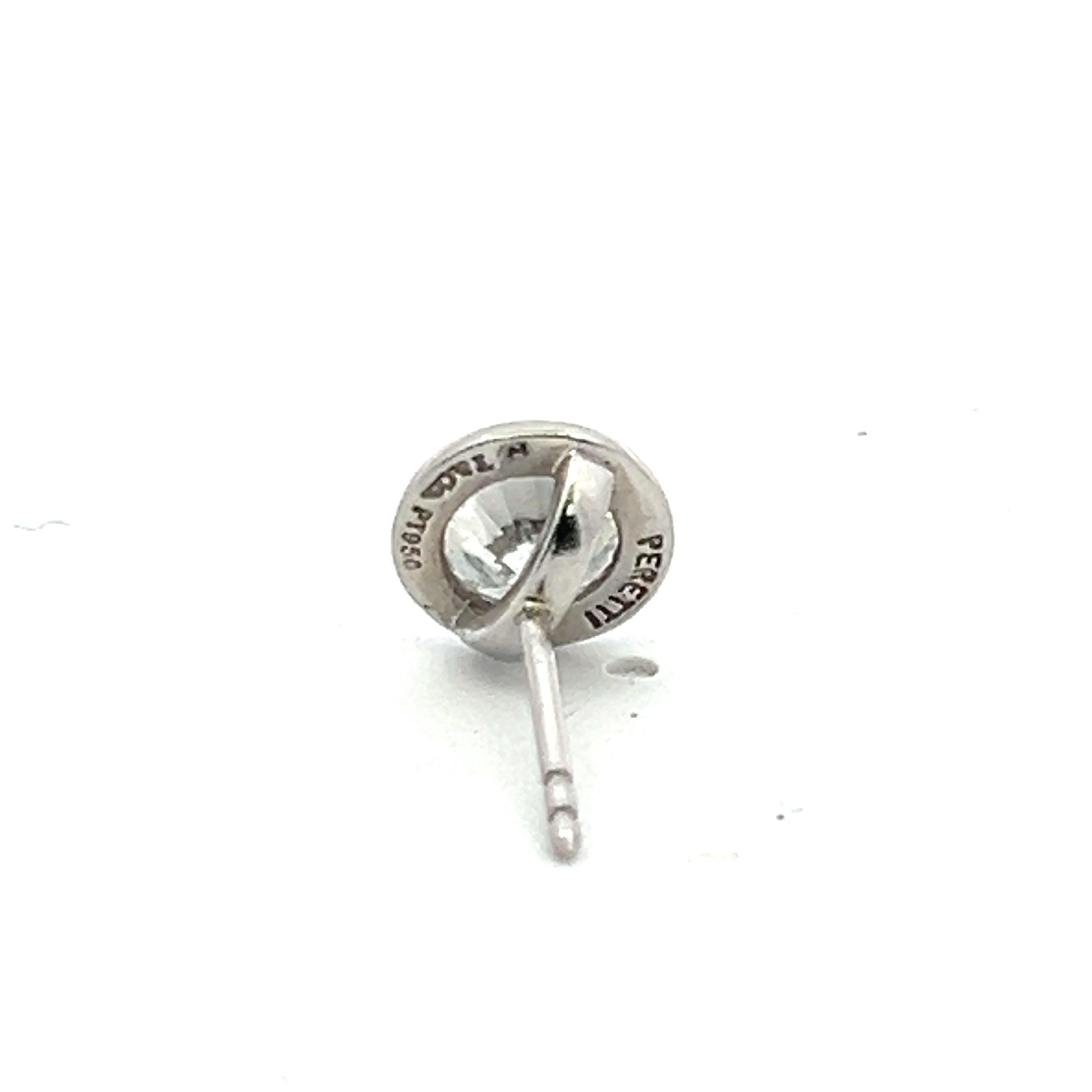 Tiffany & Co 2,05 Karat runder Brillant G VS1 Diamant Platin Ohrringe 1